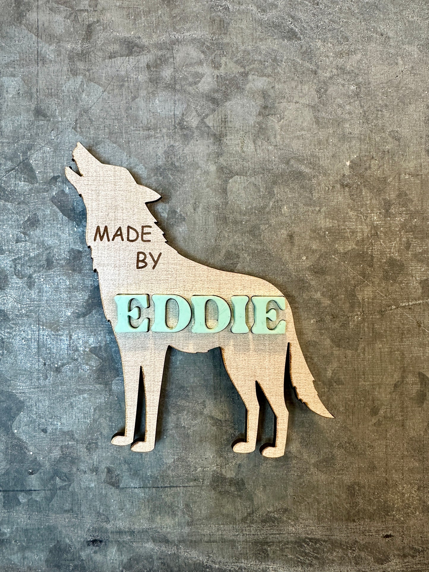 Howling Wolf Fridge Magnet